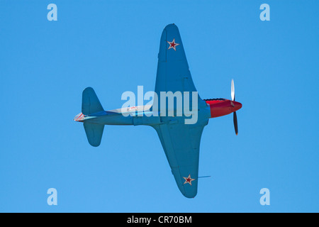 Yakovlev Yak-3 - WWII Russian Fighter Plane (smallest and lightest World War II combat fighter) Stock Photo