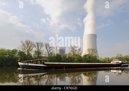 Steinkohlekraftwerk Heilbronn coal-fired power station on the Neckar river, Heilbronn, Baden-Wuerttemberg, Germany, Europe Stock Photo