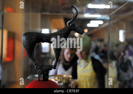 Turkey, Central Anatolia, Ankara, Anadolu Medeniyetleri Muzesi (Museum of Anatolian Civilizations), standard found in the Alaca Stock Photo