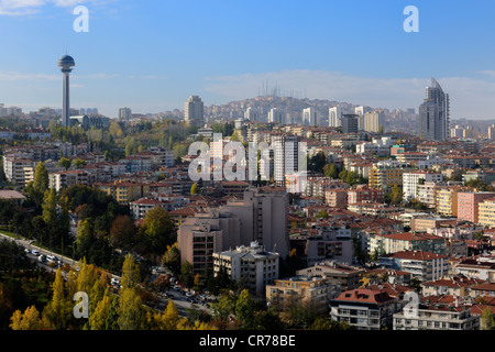 Turkey, Central Anatolia, Ankara, the new town District, Ataturk Tower Stock Photo