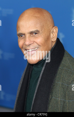 Belafonte, Harry, * 1.3.1927, American musician (singer), actor, portrait, during photo call to 'Sing Your Song', Berlin Film Festival, Germany, 5.2.2011, Stock Photo