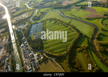 Aerial view, Marl, Ruhr Area, North Rhine-Westphalia, Germany, Europe Stock Photo