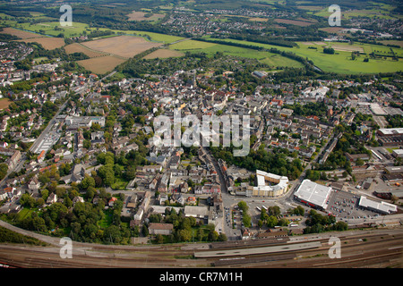 Aerial view, Schwerte, Ruhr Area, North Rhine-Westphalia, Germany, Europe Stock Photo