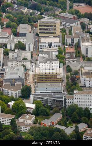 Aerial view, University Hospital Essen, Ruhr Area, North Rhine-Westphalia, Germany, Europe Stock Photo