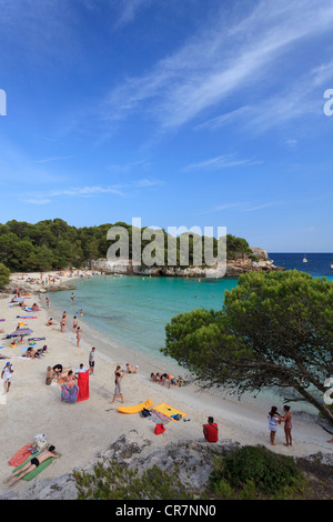 Spain, Balearic Islands, Cala en Turqueta Beach Stock Photo