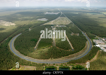 Aerial view, race course, Volkswagen test track, Ehra-Lessien, Gifhorn, Lower Saxony, Germany, Europe Stock Photo