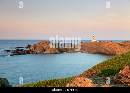 Spain, Balearic Islands, Menorca, Cap de Favaritx Lighthouse Stock Photo
