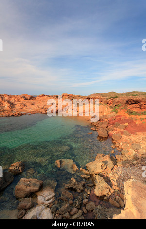 Spain, Balearic Islands, Menorca, Cala Pregonda Stock Photo