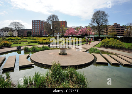 Small pond in Brighton's Preston Park Stock Photo