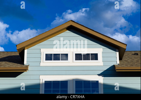 Carriage house over a garage, Craftsman Style residential home in Colorado, USA Stock Photo