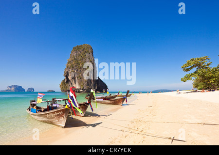 Thailand, Krabi Province, Railay, the Hat Phra Nang Beach Stock Photo