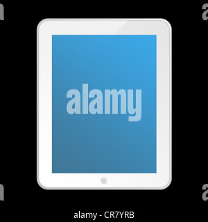 Digital tablet, touch screen computer, isolated on black background Stock Photo