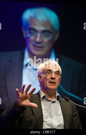 Alistair Darling, British politician speaking at The Telegraph Hay Festival 2012, Hay-on-Wye, Powys, Wales, UK Stock Photo
