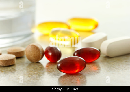Assorted Supplements Stock Photo