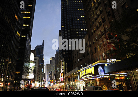 Broadway, Ed Sullivan Theater, Manhattan, New York City, New York, United States of America, USA, North America Stock Photo