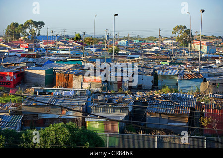 South Africa, Western Cape, Cape Town, the township of Kayelitsha has got a population of 1700000 Stock Photo