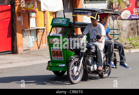 Common transportation method in the urban places in Manila, Philippines Stock Photo