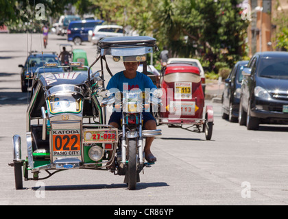 Common transportation method in the urban places in Manila, Philippines Stock Photo