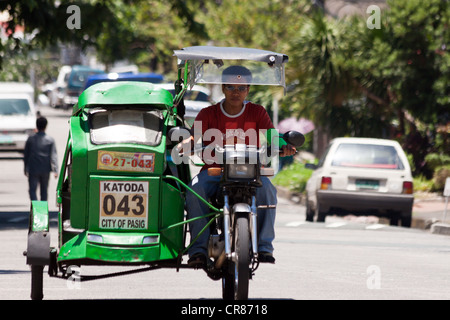 Common transportation method in the urban places in Manila, Philippines Stock Photo