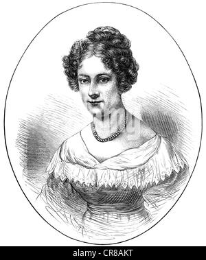 Varnhagen von Ense, Rahel, 19.5.1771 - 7.3.1833, German authoress, portrait, wood engraving, 'Illustrierte Zeitung', Leipzig, 16.2.1878, Stock Photo
