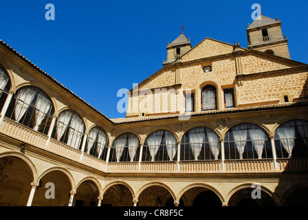 Spain, Andalusia, province of Jaen, Ubeda, city UNESCO World Heritage, Hospital de Santiago built between 1562 and 1575 and Stock Photo
