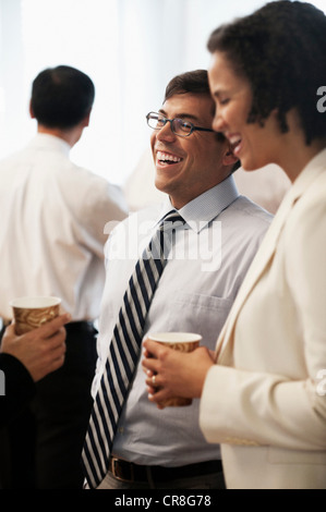 Business colleagues taking a coffee break Stock Photo