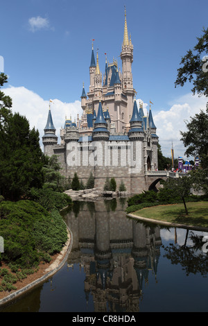 Cinderella's Magic Castle at the Magic Kingdom, Disney World, Orlando Stock Photo