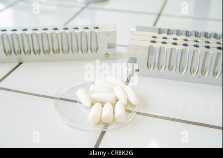 production of suppository Stock Photo