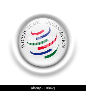 Logo of the World Trade Organization WTO based in Geneva Stock Photo ...