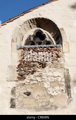 Walled-up window, Old Synagogue, Erfurt, Thuringia, Germany, Europe Stock Photo