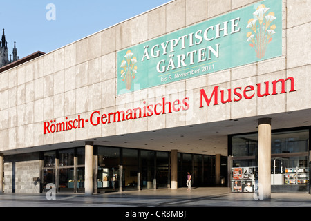 Roemisch-Germanisches Museum or Roman-Germanic Museum, Roncalli-Platz square, Cologne, North Rhine-Westphalia, Germany, Europe Stock Photo