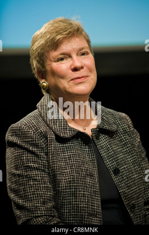 Rose Gottemoeller, American Under Secretary of State for Arms Control and International Security giving The Joseph Rotblat Lecture 2012 at The Telegraph Hay Festival 2012, Hay-on-Wye, Powys, Wales, UK Stock Photo