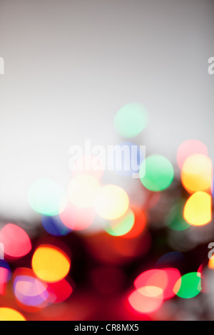 Defocussed multi colored lights Stock Photo