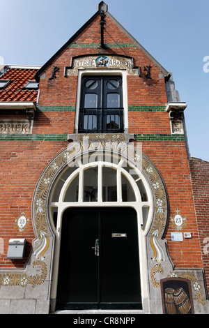 Azijnfabriek, former vinegar factory in the Art Nouveau style, Pijpstraat, Middelburg, Walcheren, Zeeland, Netherlands, Europe Stock Photo