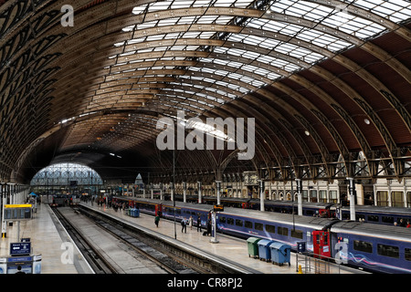 Historic main hall, railway terminus London Paddington station, London, England, United Kingdom, Europe Stock Photo