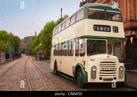 1967 Leyland Titan Bus (front engined double decker) Stock Photo