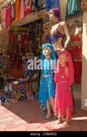 Belly dancing costumes and souvenirs in marmaris, Turkish Aegean Coast, Turkey Stock Photo