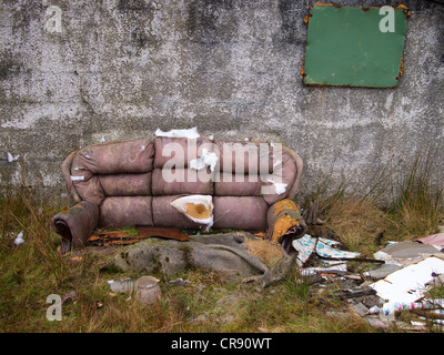 Old Couch, Isle of Lewis, Scotland Stock Photo