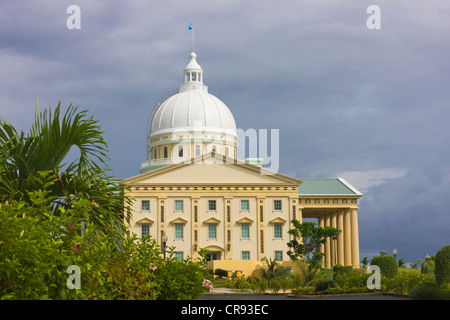 The new $27 million National Capitol complex on the island of Babeldaob, in Melekeok, Palau Stock Photo