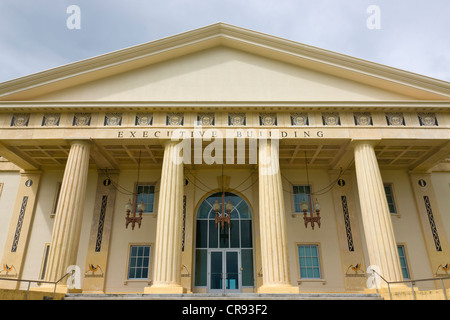 The new $27 million National Capitol complex on the island of Babeldaob, in Melekeok, Palau Stock Photo