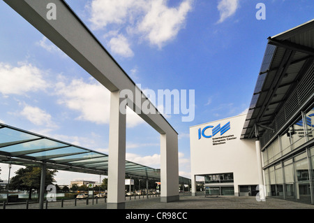 Neue Messe, New Munich Trade Fair Centre, west entrance, Munich, Bavaria, Germany, Europe Stock Photo