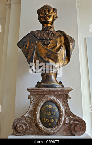 Bust of King Maximilian II of Bavaria, Bavarian National Museum, Munich, Bavaria, Germany, Europe Stock Photo