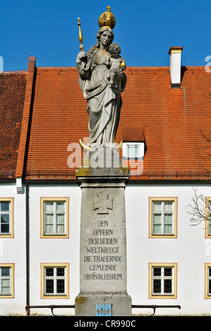 War memorial, Altes Schloss Schleissheim Palace, near Munich, Bavaria, Germany, Europe Stock Photo