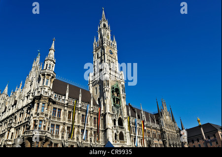 New Town Hall, Munich, Bavaria, Germany, Europe Stock Photo