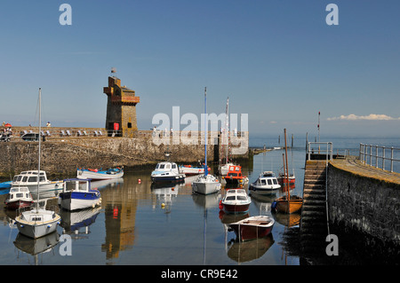 Landscape image of Lynmouth in North Devon, Stock Photo