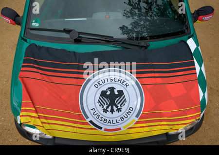 German football supports car Stock Photo