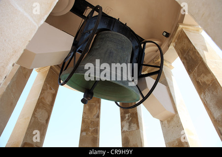 Great bell in the Memorial to the WW2 Siege of Malta Stock Photo