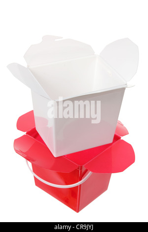 Plastic Takeaway Boxes Stock Photo