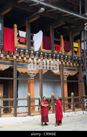 Jakar Dzong, Castle of the White Bird (1667), Jakar, Bumthang, Chokor Valley, Bhutan, Asia Stock Photo