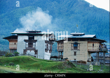 Phobjikha valley, Bhutan, Asia Stock Photo